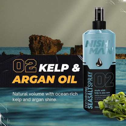 Nish Man Seasalt Spray 200ml 24er-Pack