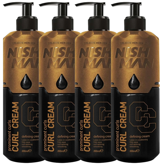 Nish Man Lockencreme 200ml 4er-Pack
