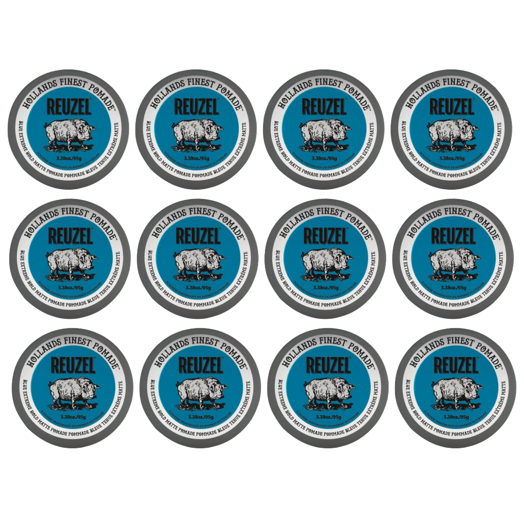 Reuzel Blue Extreme Hold Matte Pomade 95Gr. - 12 STÜCK NEU!