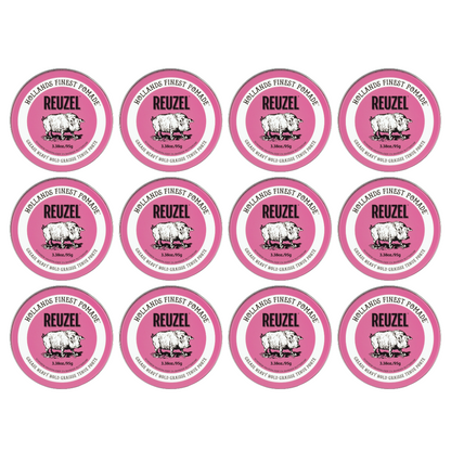 Reuzel Pommade Pink Heavy Hold 95 g Neuve. Lot de 12