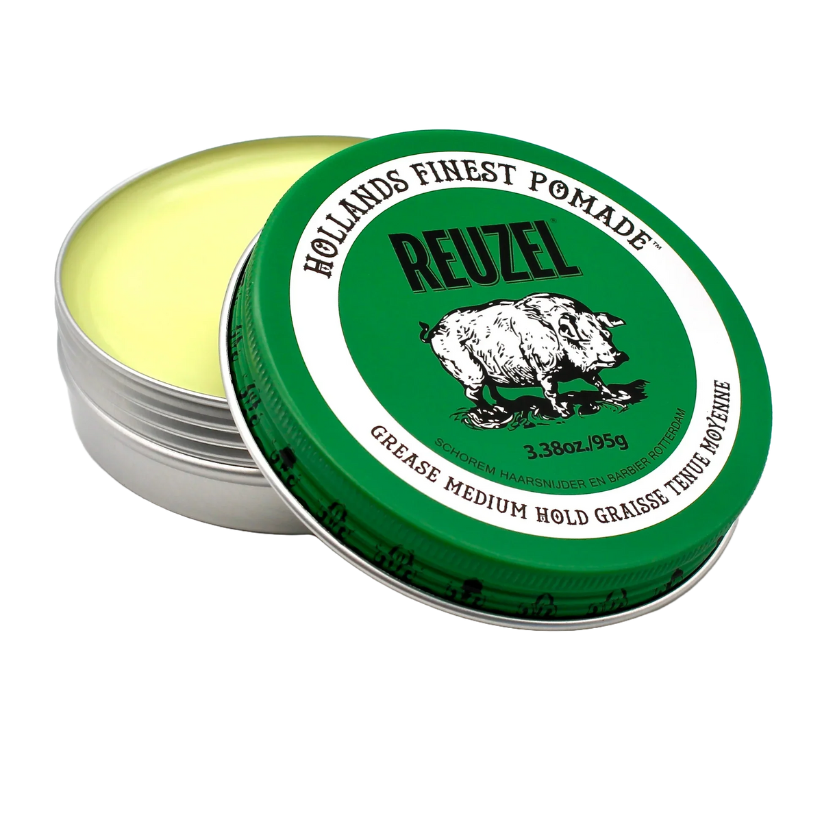 Reuzel Pommade Verte Tenue Moyenne 95gr Nouveau. Pack de 12