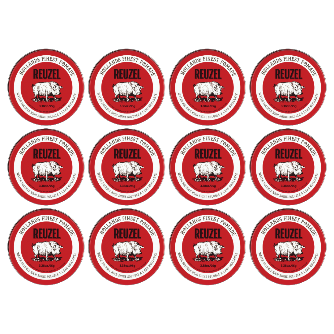 Reuzel Pomade Red High Shine 95 Gramm Neu 12er-Pack