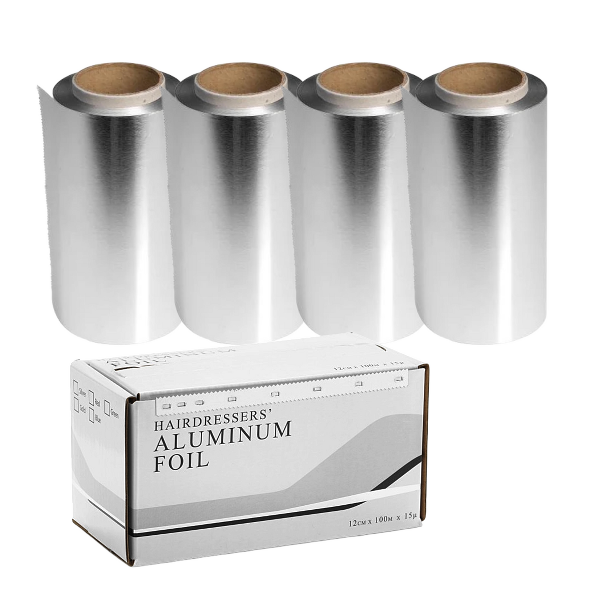 Smooth Alu Foil 100m, Silver 4 Pack