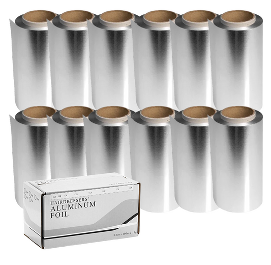 Glatt Alu Folie 100m, Silber 12er Pack