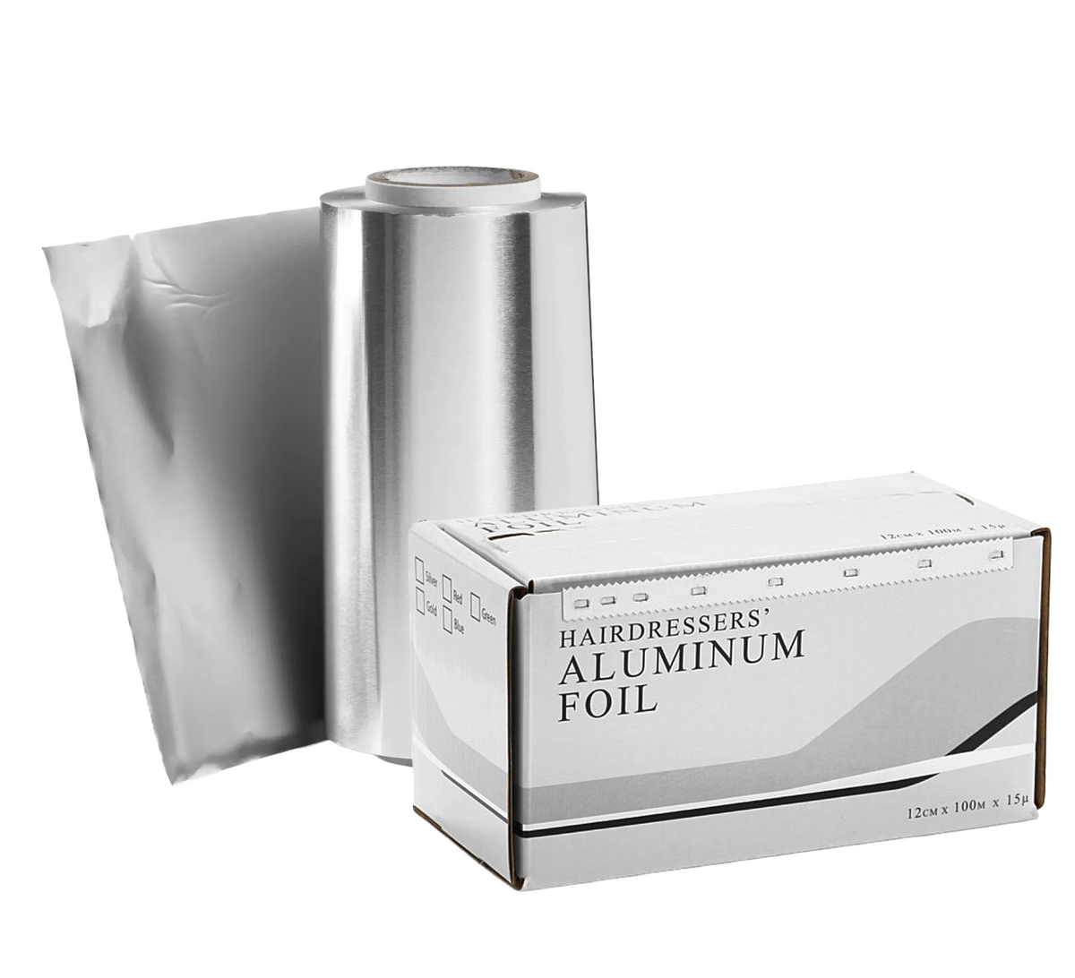Rouleau d'aluminium lisse 100 m, argenté, lot de 12